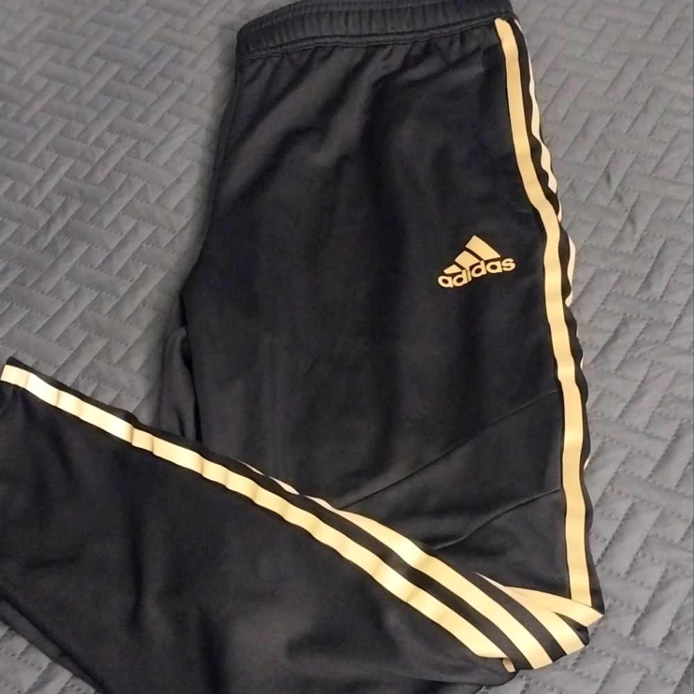 Adidas Black/Gold Track Pants